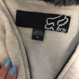 Fox hoodie with fuzzy hood